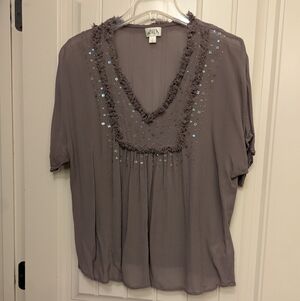Elegant Gray Women's Top